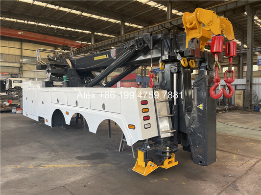 110000 Lbs. Heavy Duty Rotator Wrecker Body With Continuous Rotation Recovery Boom
