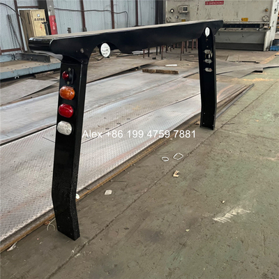 4T To 20T Usa Style Towing Truck Flatbed With Grid Carrier Deck