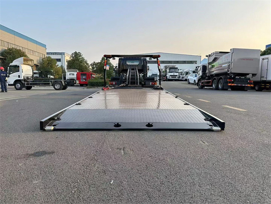 8 Tons Roll Off Full Landing Flatbed Tow Truck Wrecker Body Safely