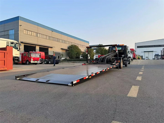 8 Tons Roll Off Full Landing Flatbed Tow Truck Wrecker Body Safely