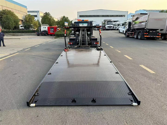 8 Tons Roll Off Full Landing Flatbed Tow Truck Wrecker Body Safely