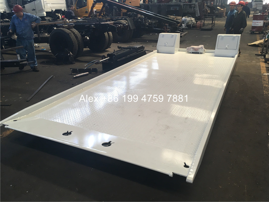 6 Tons Crane Platform Wrecker Flatbed Body Tilt Flatbed Truck Bed Custom Made