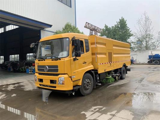 High Pressure Road Sweeper Truck With 9000 Liters Water Tank CCC Certified