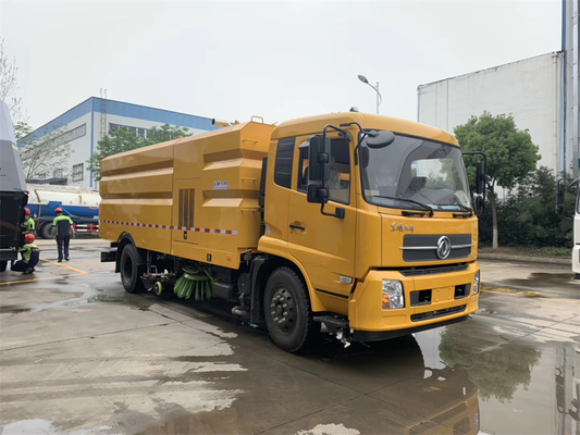 High Pressure Road Sweeper Truck With 9000 Liters Water Tank CCC Certified