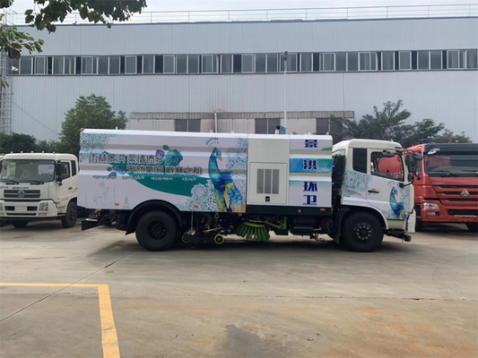 Efficient Multi Functional Road Sweeper Vehicle Combining Sweeping And Washing