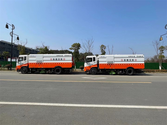 Convenient Street Sweeper Truck With High Pressure Water Spray And Suction Nozzle