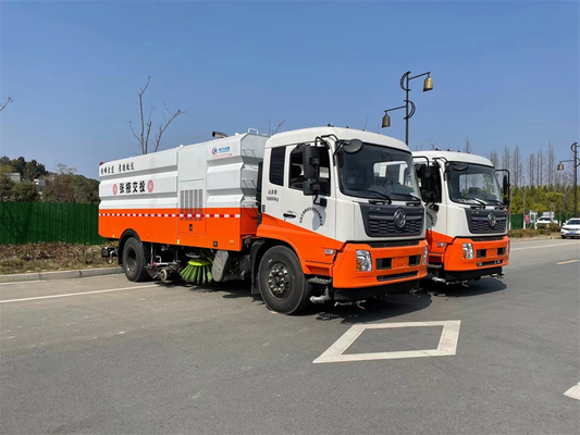 Convenient Street Sweeper Truck With High Pressure Water Spray And Suction Nozzle