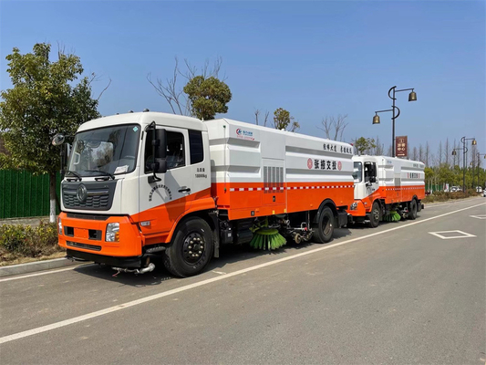 Convenient Street Sweeper Truck With High Pressure Water Spray And Suction Nozzle