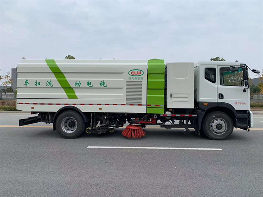 Multifunctional 16cbm Truck Mounted Sweeping Machine For Cities