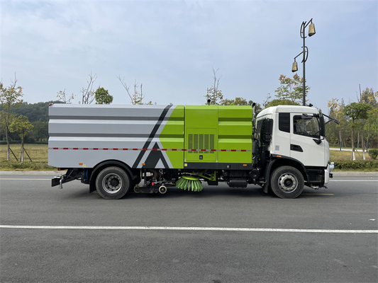 Rear Dump Method Truck Mounted Road Sweeper 4x2 Drive Model For Highways