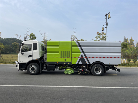 Rear Dump Method Truck Mounted Road Sweeper 4x2 Drive Model For Highways