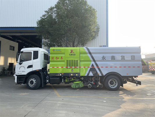 Rear Dump Method Truck Mounted Road Sweeper 4x2 Drive Model For Highways