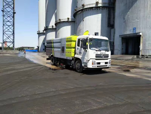 Powerful Street Sweeping Truck Road Cleaner Truck Diesel Fuel Type