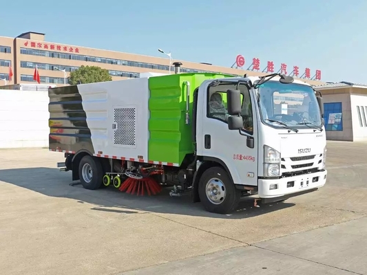 Japanese 4x2 Isuzu KV100 115hp Eu 5 Road Sweeping Truck Diesel Powered