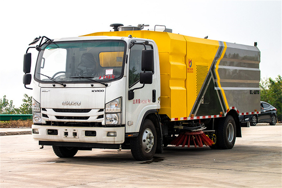 Isuzu KV100 115hp Eu 5 Road Sweeper Truck High Pressure For Dust Reduction