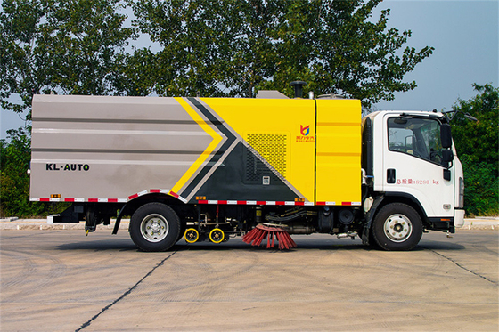 Isuzu KV100 115hp Eu 5 Road Sweeper Truck High Pressure For Dust Reduction