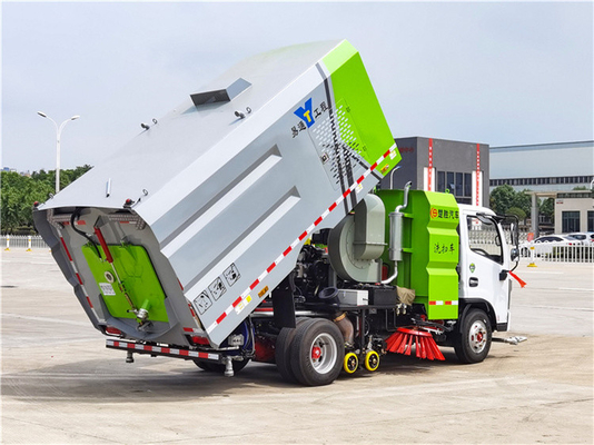 4x2 Dongfeng Street Sweeper Truck With 3000L Water Tank And 2500L Dust Tank