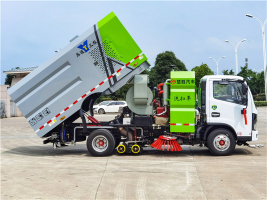 4x2 Dongfeng Street Sweeper Truck With 3000L Water Tank And 2500L Dust Tank