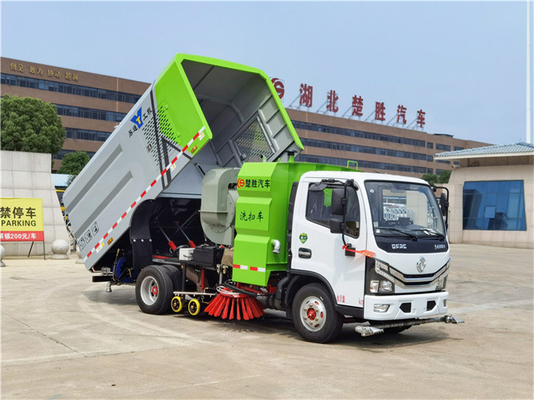 4x2 Dongfeng Street Sweeper Truck With 3000L Water Tank And 2500L Dust Tank