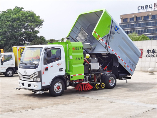 4x2 Dongfeng Street Sweeper Truck With 3000L Water Tank And 2500L Dust Tank