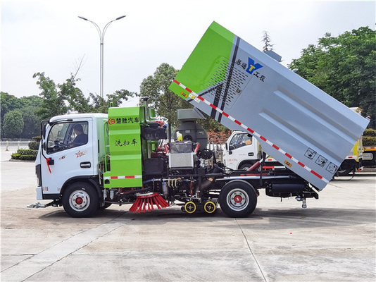 4x2 Dongfeng Street Sweeper Truck With 3000L Water Tank And 2500L Dust Tank