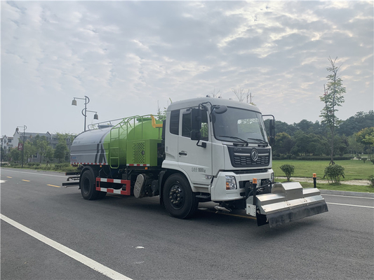 10 Cbm High Pressure Road Washing Truck 5-15km/H Cleaning Speed