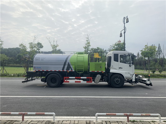 10 Cbm High Pressure Road Washing Truck 5-15km/H Cleaning Speed