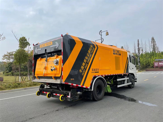 10cbm Wet And Dry  Road Sweeper Truck High Pressure High Performance