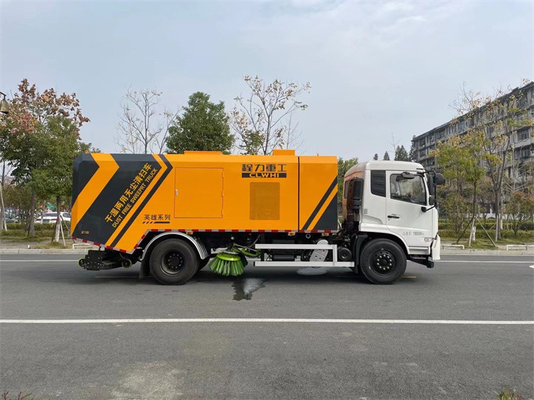10cbm Wet And Dry  Road Sweeper Truck High Pressure High Performance