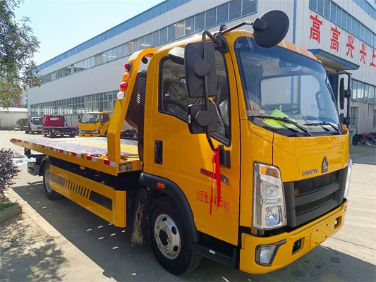Howo Sinotruck Tilt And Slide Recovery Trucks 4 Tons 116hp Rated Power