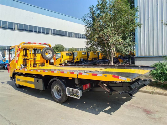 Howo Sinotruck Tilt And Slide Recovery Trucks 4 Tons 116hp Rated Power