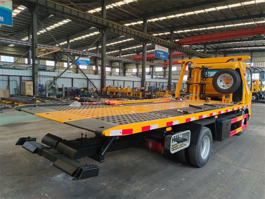 Howo Sinotruck Tilt And Slide Recovery Trucks 4 Tons 116hp Rated Power