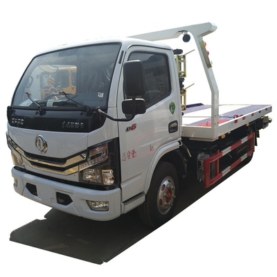 4 Tons Euro 6 LHD Dongfeng Tilt Bed Tow Truck Easy To Maintain