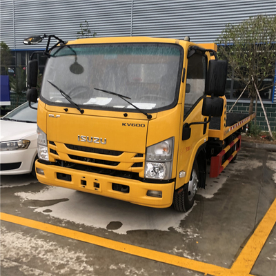 5 Tons KV600 Isuzu Japan Flatbed Truck Tow Truck Euro 5 Emission Standard