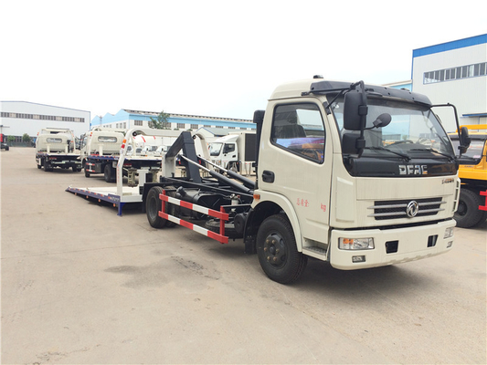Dongfeng 120hp Flatbed Wrecker Truck 4 Tons Full Landing 0 Degree