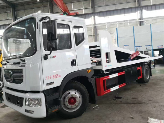 Dongfeng Double Deck Carrier Tilt And Slide Recovery Trucks 4x2 Euro 3