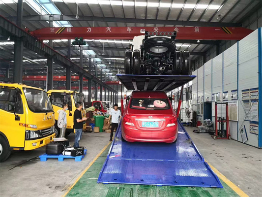 Dongfeng Double Deck Carrier Tilt And Slide Recovery Trucks 4x2 Euro 3