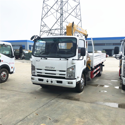 Isuzu ELF XCMG Straight Arm 5 Ton Truck Mounted Crane For Municipal Construction
