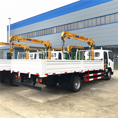 Isuzu ELF XCMG Straight Arm 5 Ton Truck Mounted Crane For Municipal Construction