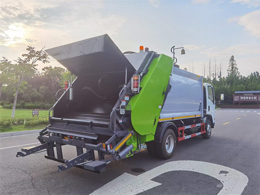 ISUZU KV600 130hp Engine Trash Compactor Truck  8cbm Tank Waste Removal Truck