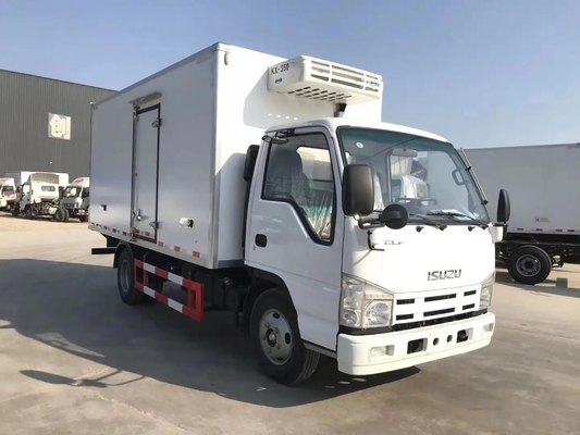 Japanese 115hp ISUZU Refrigerator Truck 100P 4X2 Refrigerator Van Truck 3 Tons