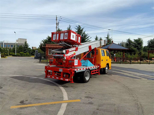 28m JMC High Building Moving Ladder Bucket Truck Aerial Ladder Truck