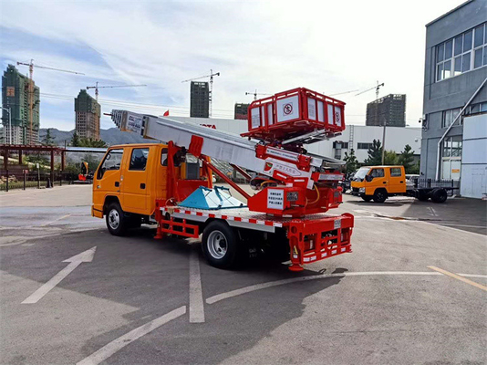 28m JMC High Building Moving Ladder Bucket Truck Aerial Ladder Truck