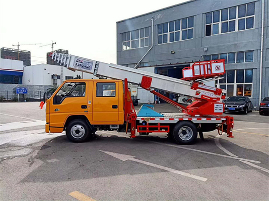 28m JMC High Building Moving Ladder Bucket Truck Aerial Ladder Truck