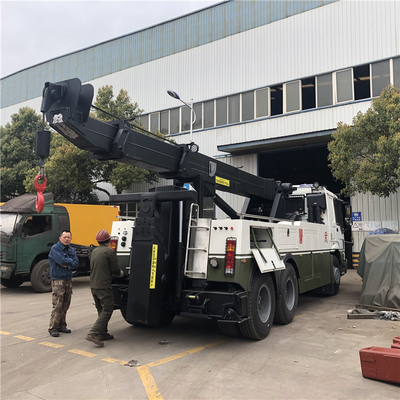 6x6 30 Ton Rotator Wrecker Underlift Recovery Truck  Safe Operation