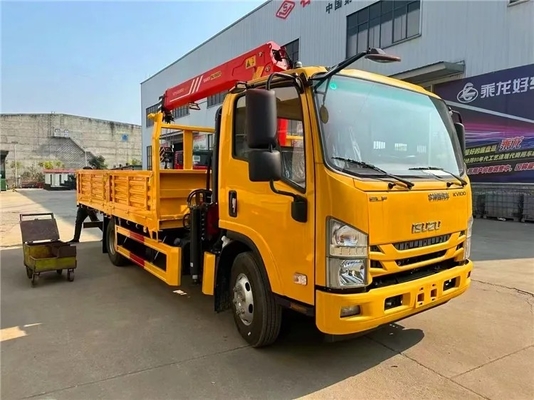 ISUZU NPR KV100 115hp Engine 2 Ton Crane Truck / Truck Mounted Hydraulic Crane