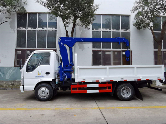 Diesel Powered Commercial 2 Ton Truck Mounted Crane  With Hydraulic Boom