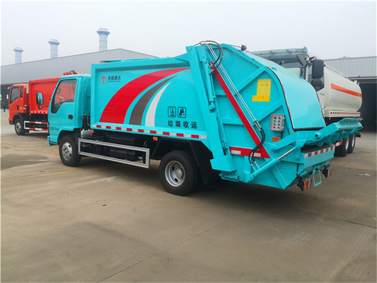 4x2 Japanese ISUZU 600P Garbage Compactor Truck With 5 Cbm Volume
