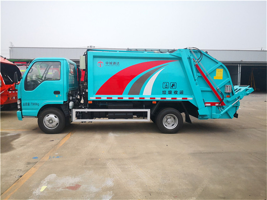 4x2 Japanese ISUZU 600P Garbage Compactor Truck With 5 Cbm Volume