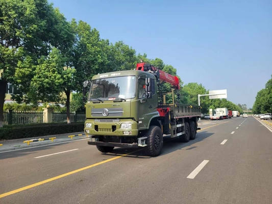 Chinese Dongfeng Brand 6WD 6X6 Truck Mounted Crane With XCMG 8 Tons 10 Ton Crane For military use